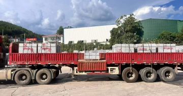 延安 芝麻灰花岗岩地铺石出货日常