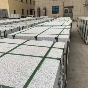 延安 白麻花岗岩5.0公分荔枝面地铺石