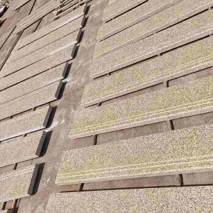 延安 黄金麻花岗岩光面楼梯踏步