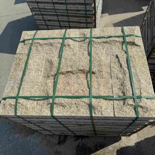 延安 黄金麻花岗岩石材自然面蘑菇石成品