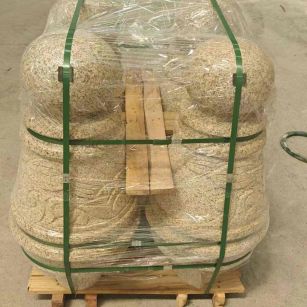 延安 黄金麻异形定制雕花——棒棒糖挡车柱