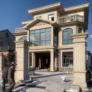 延安 黄金麻花岗岩荔枝面别墅外墙干挂私家专属