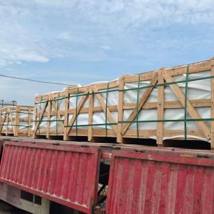 延安 芝麻白花岗岩地铺石出口专车-泰国游