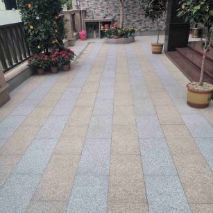 延安 黄金麻白麻荔枝面庭院铺装展示