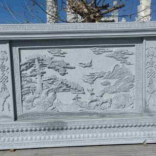 延安 芝麻白大型照壁，屏风，影壁