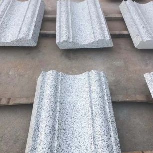 延安 白麻花岗岩光面别墅线条