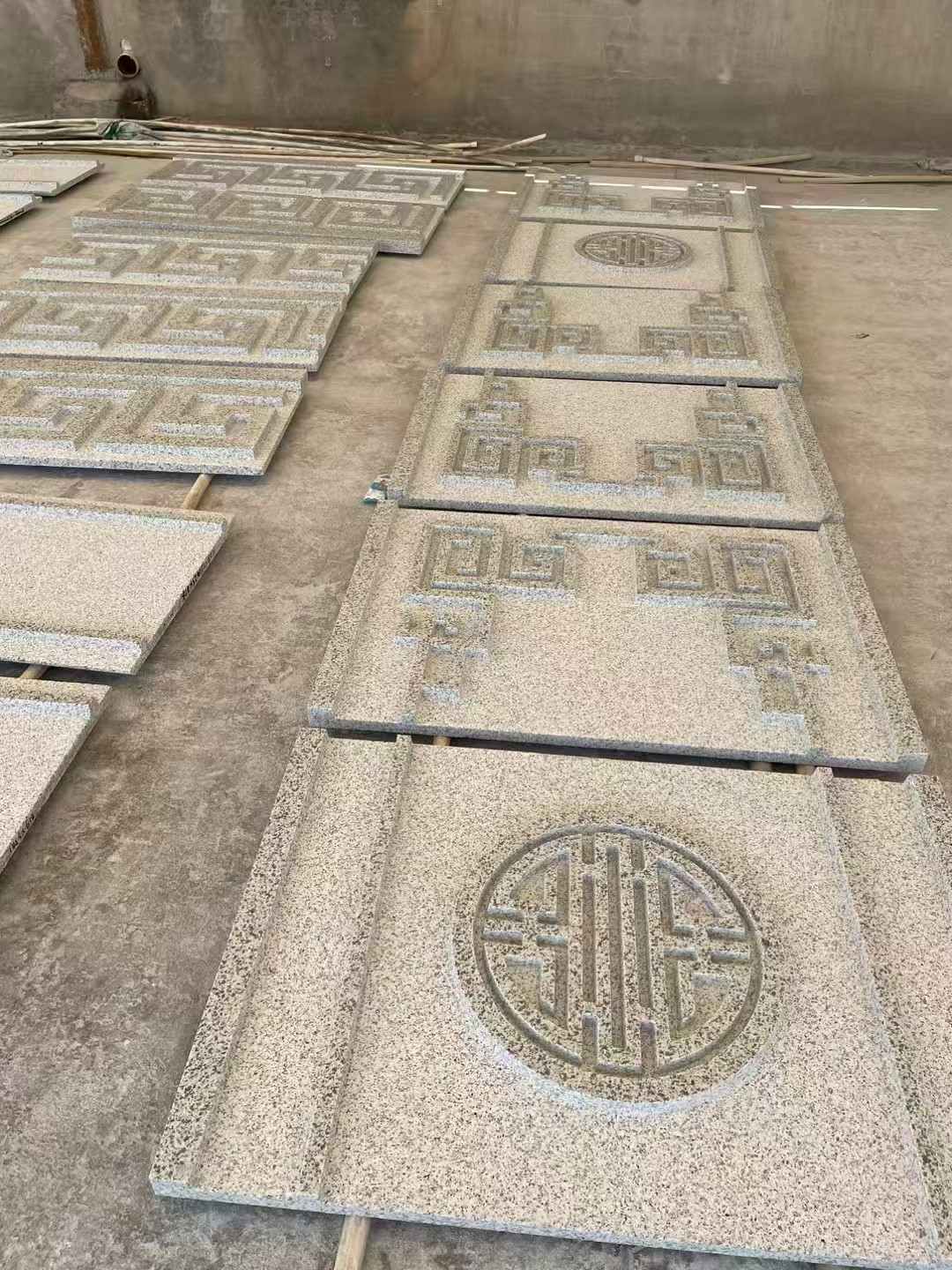 延安 白麻花岗岩外墙立面雕刻板