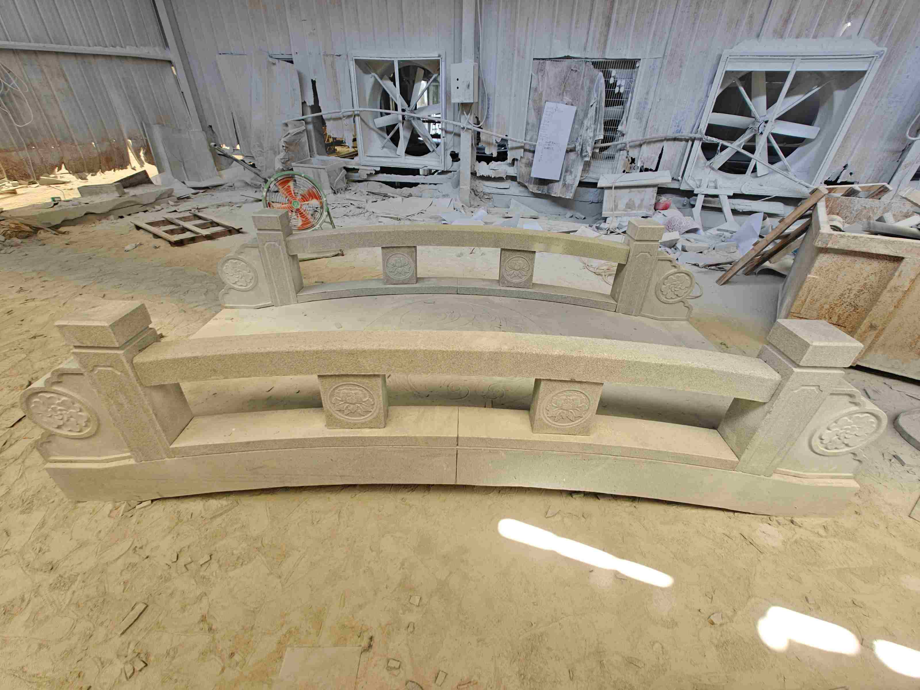 延安 芝麻灰花岗岩异形加工-拱桥，石桥