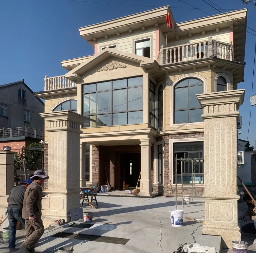 延安 黄金麻花岗岩荔枝面别墅外墙干挂私家专属