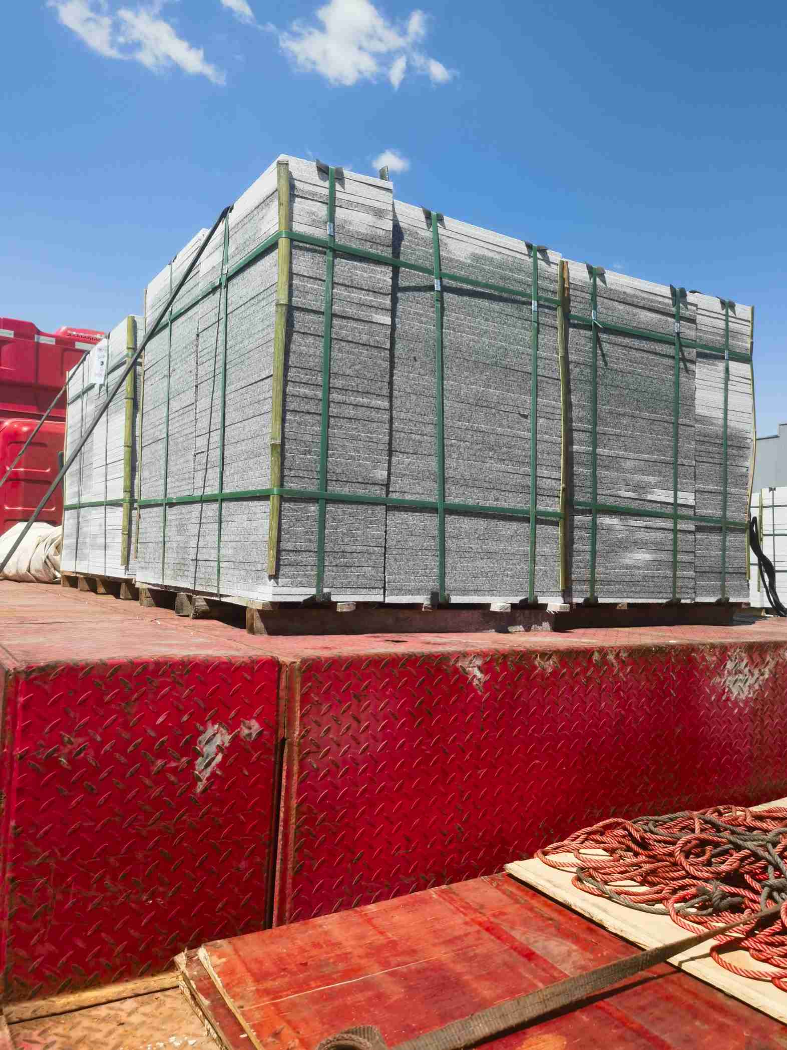 延安 芝麻白火烧规格板地铺石300*600/600*600