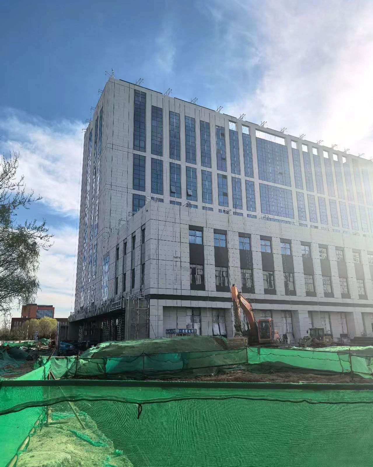 延安 白麻花岗岩石材外墙干挂