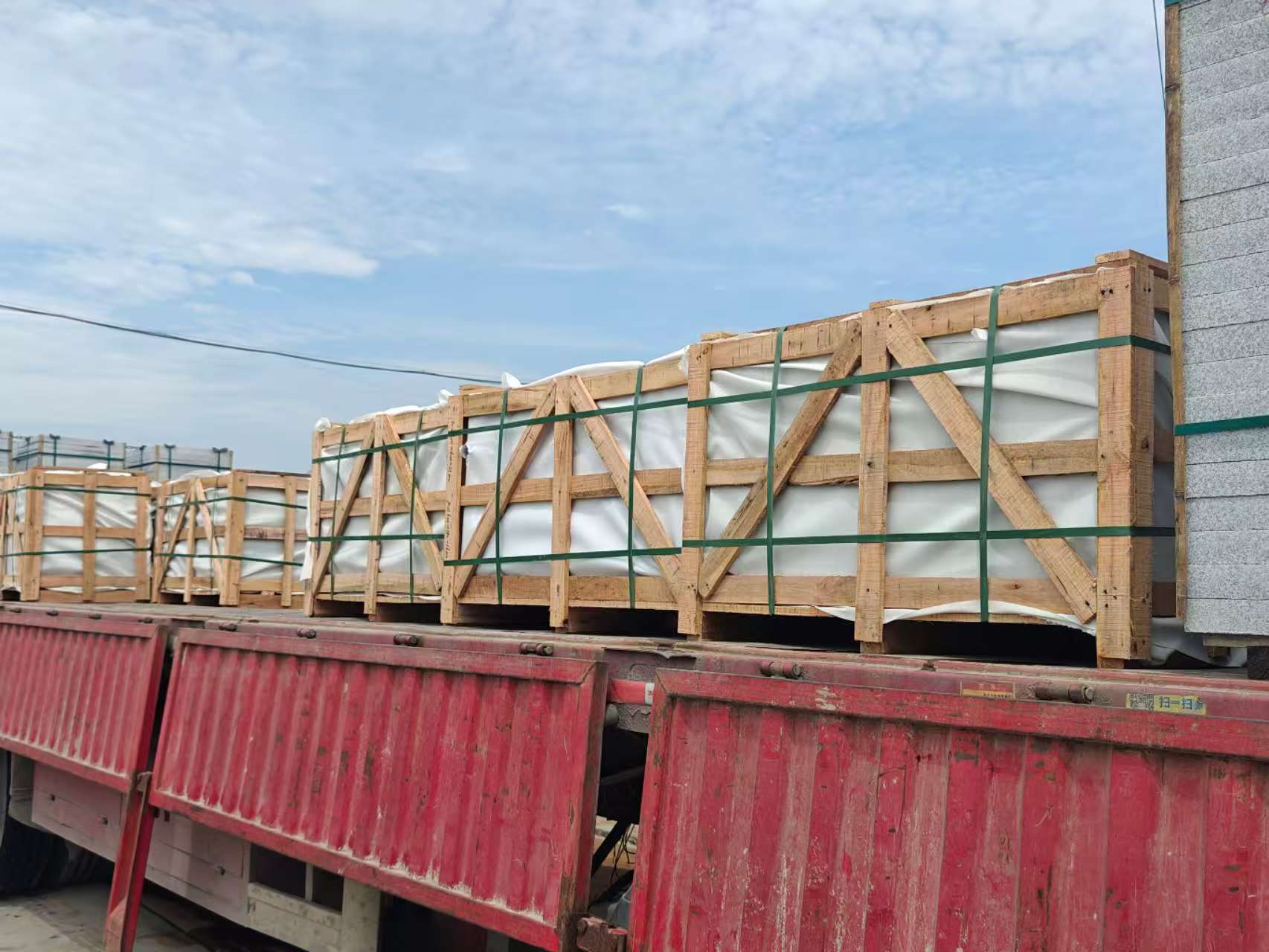 延安 芝麻白花岗岩地铺石出口专车-泰国游