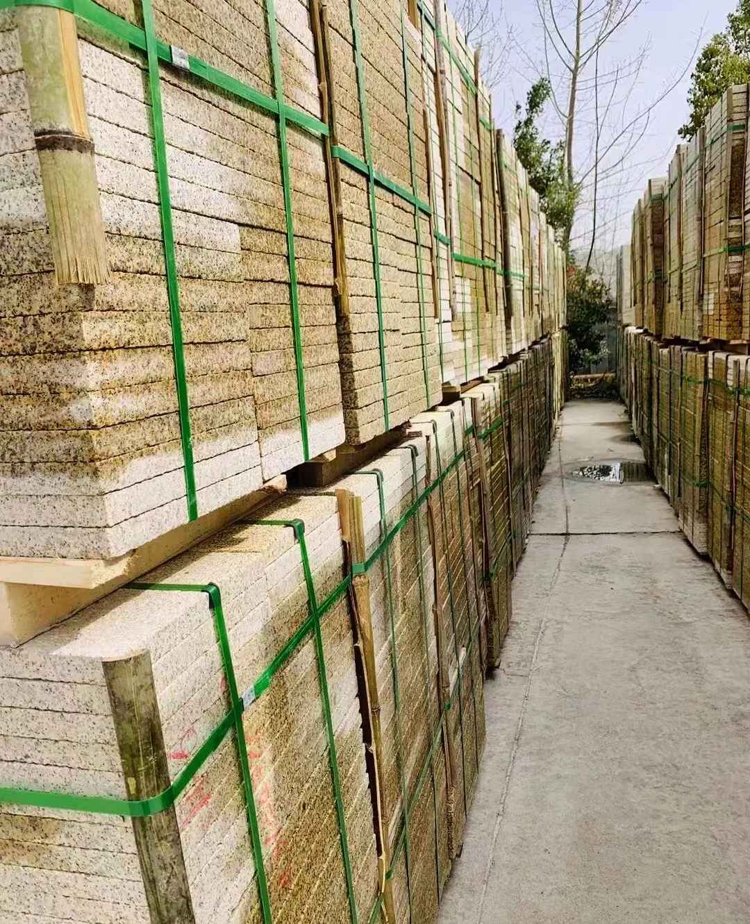 延安 黄金麻花岗岩荔枝面地铺石