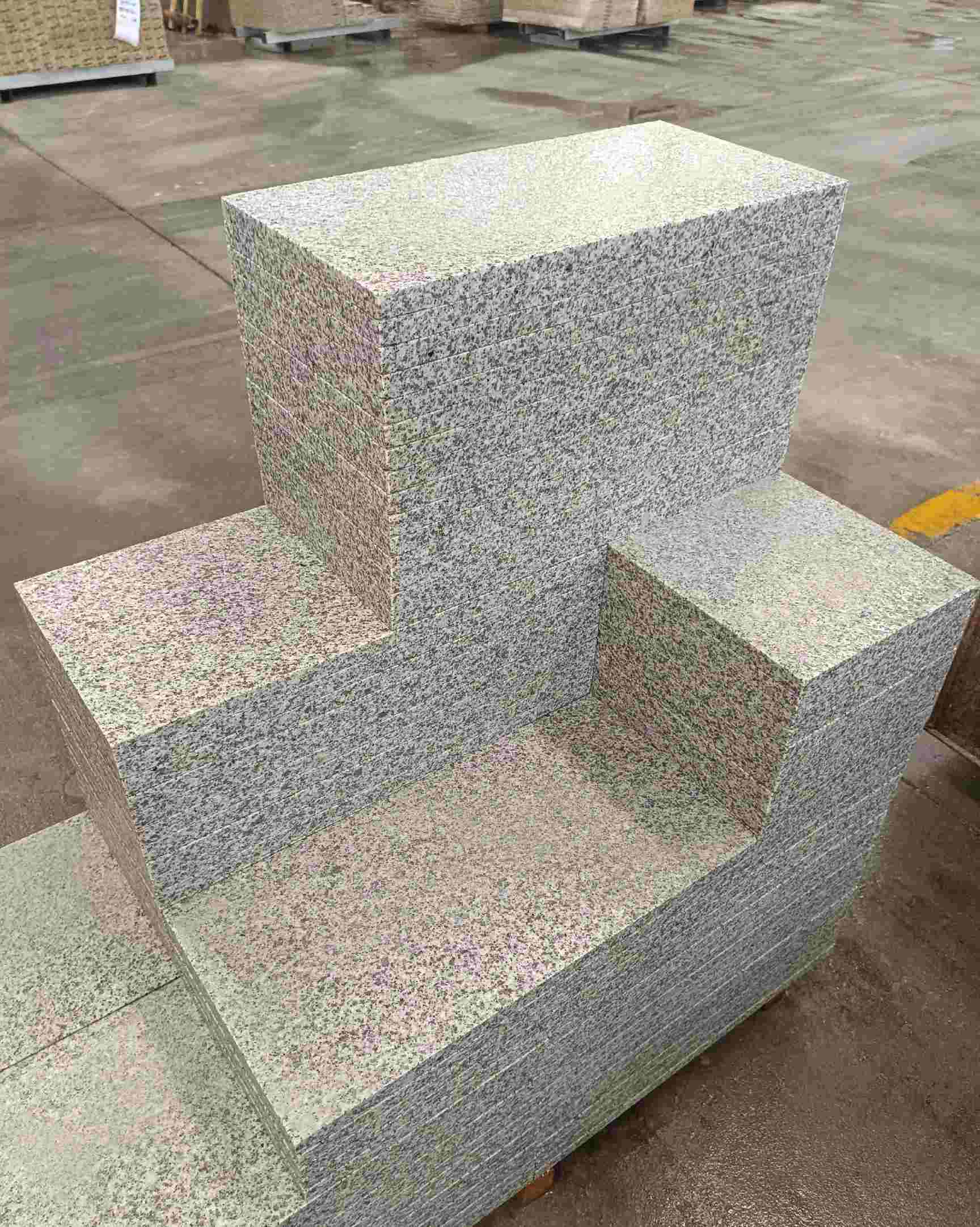 延安 白麻花岗岩荔枝面地铺石