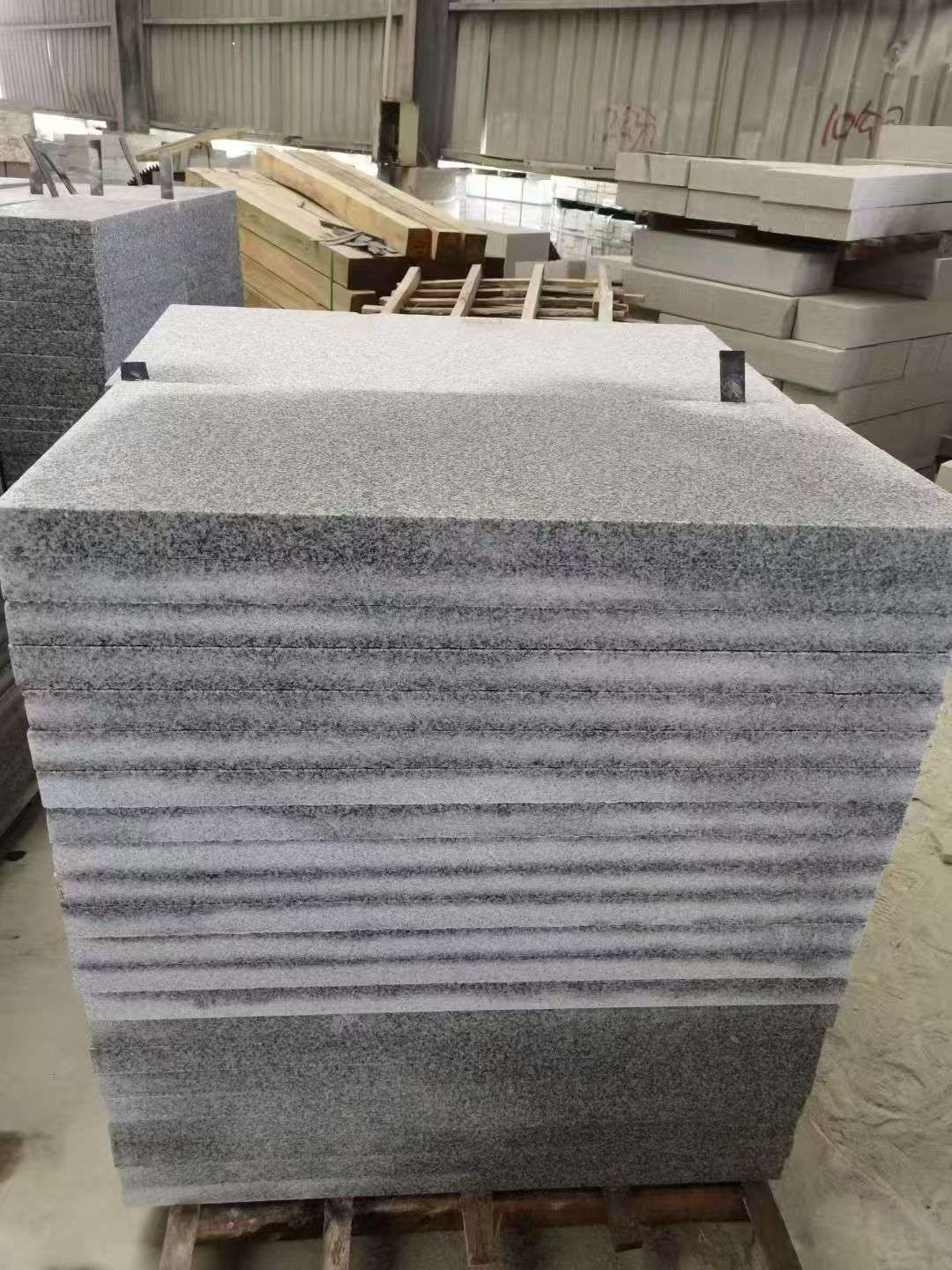 延安 芝麻白5公分火烧地铺成品，900*400，规格可定制